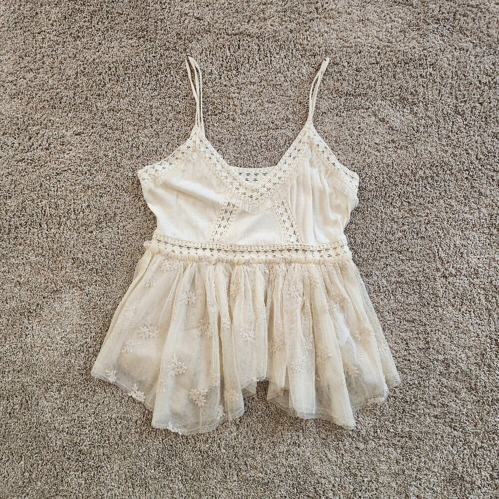 Lucky Brand Spaghetti Strap Blouse (HOLE IN SIDE)